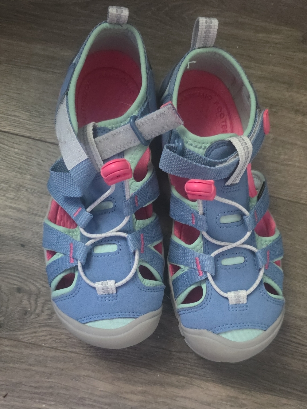 Keen Kids Blue Teal and Pink Closed-Toe Sandals